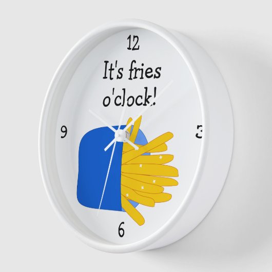フリフランスのーズO'Clockおもしろい食品グラフィック 壁時計 (傾斜)