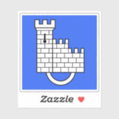 フリブール国旗 シール (シート)