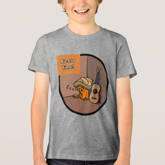 フリホーレ蛙の昼寝キッズTシャツ トライブレンドTシャツ (正面)