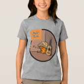 フリホーレ蛙の昼寝キッズTシャツ トライブレンドTシャツ (正面)