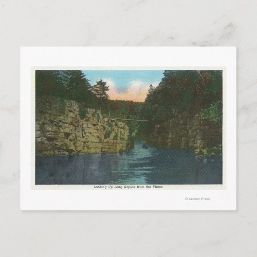 フリュームからロング・ラピッドを見上げる ポストカード (正面)