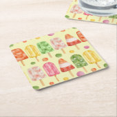 フリュール・ポピクル スクエアペーパーコースター (アングル)