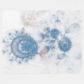 フリラティスチームパンク抽象芸術 フリースブランケット (正面(横))