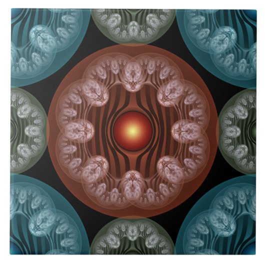 フリリーカラフル装飾 タイル (正面)