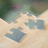 フリリーピンクとマゼンタツートーンダリア ジグソーパズル (側面)