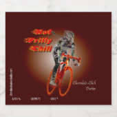 フリリー・チリではない、名前とスタイル ビールラベル (シングルラベル)