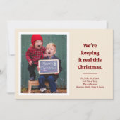 フリルおもしろいフォトホリデーカード シーズンカード (正面)