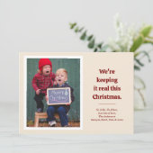 フリルおもしろいフォトホリデーカード シーズンカード (スタンド正面)