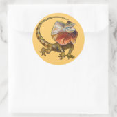 フリルのネクタイトカゲ ラウンドシール (バッグ)