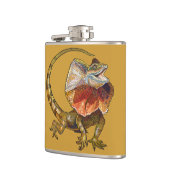 フリルのネックのトカゲ フラスク (左)