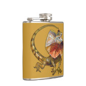 フリルのネックのトカゲ フラスク (右)