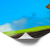 フリルの首を付けたトカゲ ポスター (コーナー)