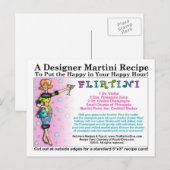 フリルティーニマルティーニレシピはがき ポストカード (正面/裏面)