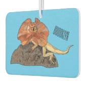 フリルネックトカゲ漫画イラストレーション カーエアーフレッシュナー (左)