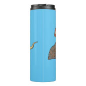 フリルネックトカゲ漫画イラストレーション タンブラー (裏面)