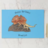 フリルネックトカゲ漫画イラストレーション ペーパーパッド (インサイチュ)