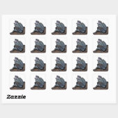 フリルネックトカゲ スクエアシール (シート)