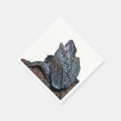 フリルネックトカゲ スタンダードカクテルナプキン (角)