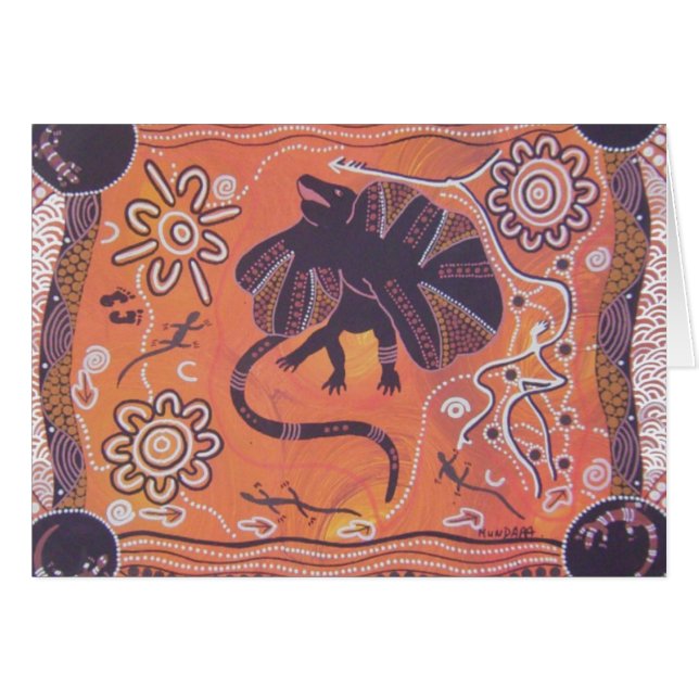 フリルネックリザードカード (正面横)