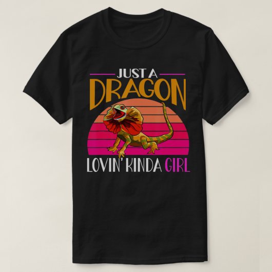 フリルリザードジャストドラゴンLovin Kinda Girl Herp Tシャツ (デザイン正面)
