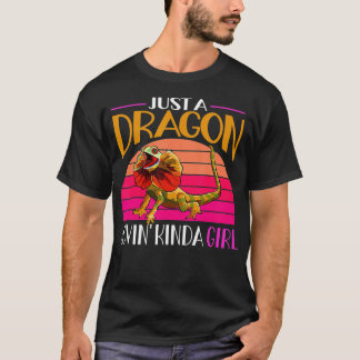 フリルリザードジャストドラゴンLovin Kinda Girl Herp Tシャツ