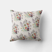 フリングローブとベルベットのトランペットの花の枕 クッション (裏面)