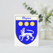 フリンコート・オブ・アームズ/家紋 ポストカード (スタンド正面)