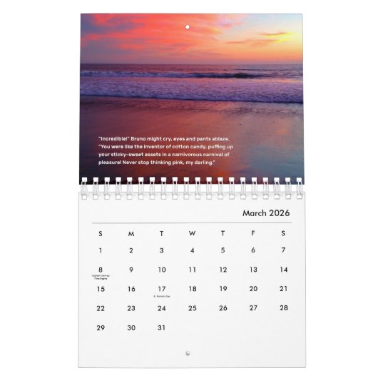 フリンジの妖精のよい知らせ2017年 カレンダー (3月 2026)