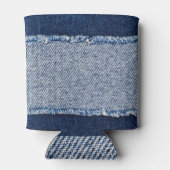 フリンジデニムブルージーンズのフレーム。 缶クーラー (裏面)