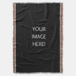 フリンジ付き独自のフォトブランケットを作成 スローブランケット