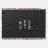 フリンジ付き独自のフォトブランケットを作成 スローブランケット (正面)