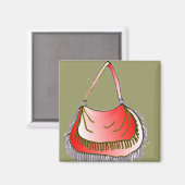 フリンジ付き財布 マグネット (正面/裏面)