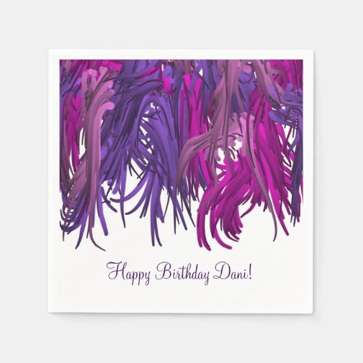 フリンジ! スタンダードカクテルナプキン (正面)