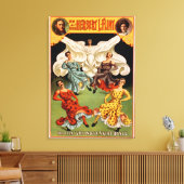 フリントの催眠スカートが演劇を踊る キャンバスプリント (インサイチュ (リビング))