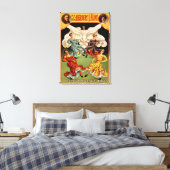 フリントの催眠スカートが演劇を踊る キャンバスプリント (インサイチュ (寝室))