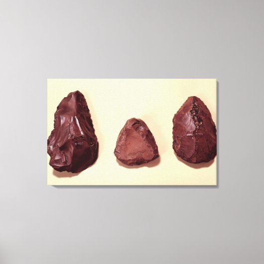 フリントの斧の頭 キャンバスプリント (正面)