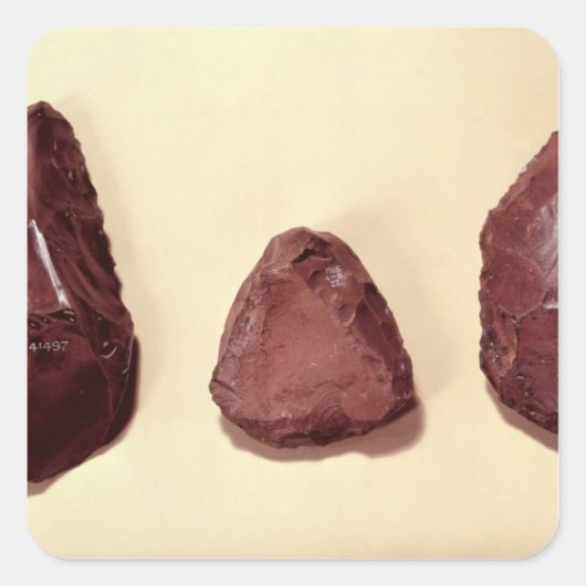 フリントの斧の頭 スクエアシール (正面)