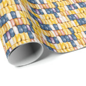 フリントコーン(カラフルトウモロコシ)包装紙 ラッピングペーパー (ロールコーナー)