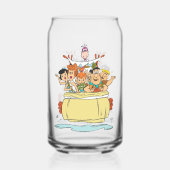 フリントストーンズファミリーロードトリップ ガラス缶 (正面)