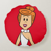 フリントストーンズ |ウィルマ・フリントストーン ラウンドクッション (裏面)