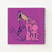 フリントストーンズ |ディノ – すべての樹皮に噛み付かない ノートブック (裏面)