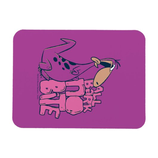 フリントストーンズ |ディノ – すべての樹皮に噛み付かない マグネット (横)