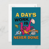 フリントストーンズ |ディーノクリーニングハウス インビテーションポストカード (正面/裏面)