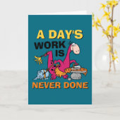 フリントストーンズ |ディーノクリーニングハウス カード (黄色い花)