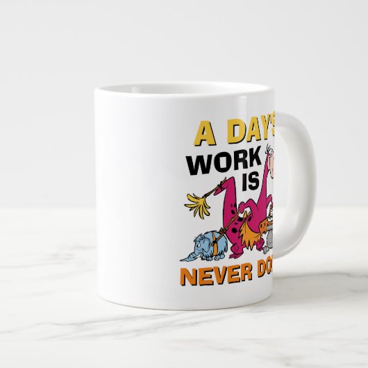 フリントストーンズ |ディーノクリーニングハウス ジャンボコーヒーマグカップ (正面右)