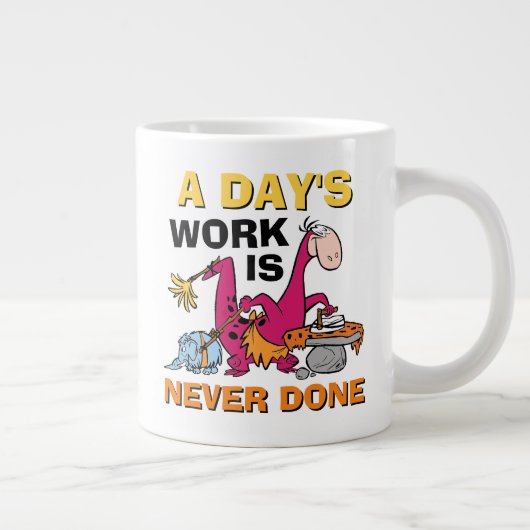 フリントストーンズ |ディーノクリーニングハウス ジャンボコーヒーマグカップ (右)