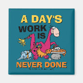 フリントストーンズ |ディーノクリーニングハウス マグネット (正面)