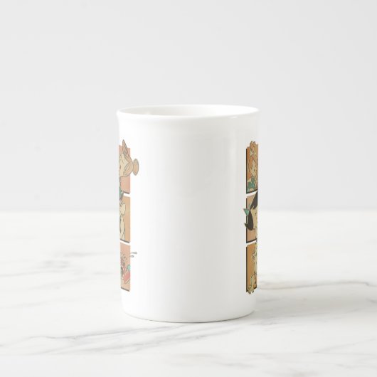 フリントストーンズ |フリントストーンズ&ルーブル漫画 ボーンチャイナマグカップ (正面)