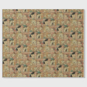 フリントストーンズ |フリントストーンズ&ルーブル漫画 ラッピングペーパー (フラット)