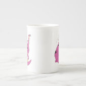 フリントストーンズ |フレッドの尻尾のスライド ボーンチャイナマグカップ (正面)